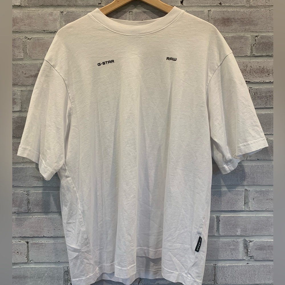 G-Star Raw White Tee Shirt Sz M